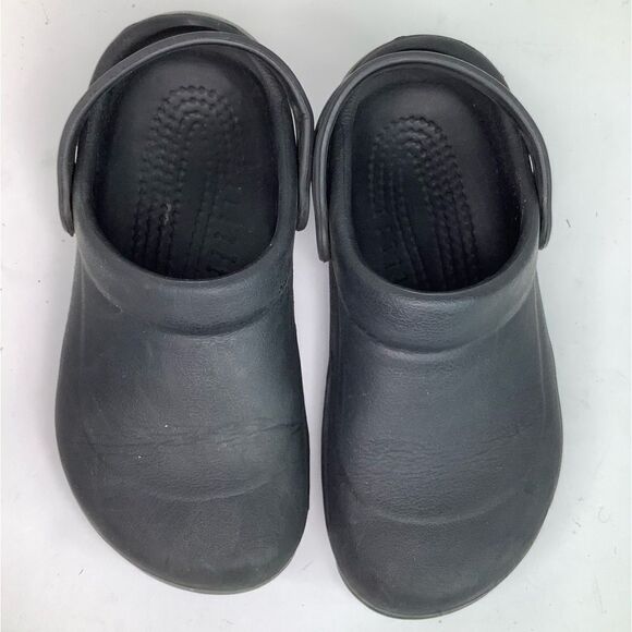 CROCS BISTRO SLIP RESISTANT BLACK RPUND TOE WOMEN’s WORK CLOG SZ 7 - Picture 7 of 9